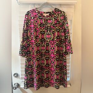 Jude Connally  print dress size large super cute